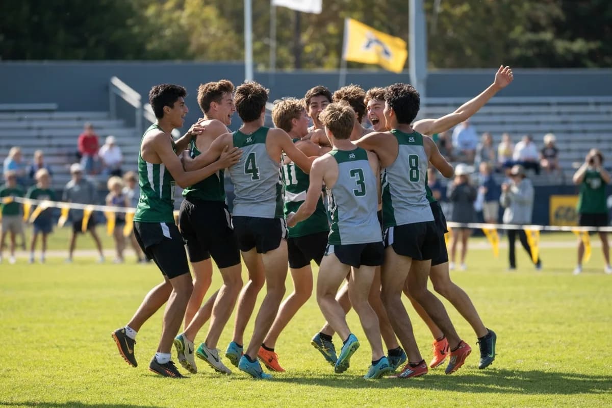 Junior Varsity Boys Cross Country vs Ironwood Preparatory at Peregrine Field.