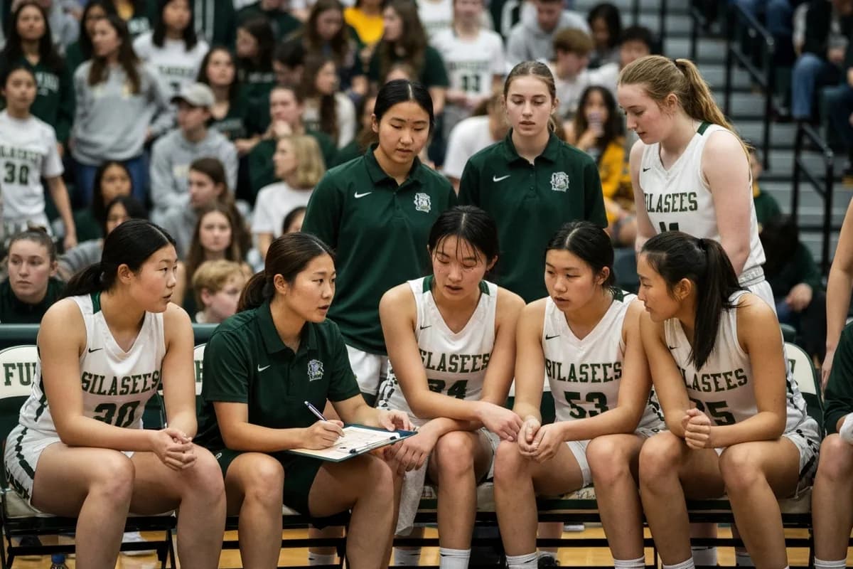 Varsity Girls Basketball vs Canyon View High School at Peregrine Field.