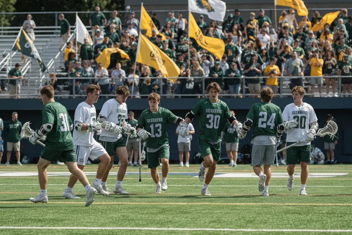 Varsity Boys Lacrosse vs Summit Valley High School at Peregrine Field.
