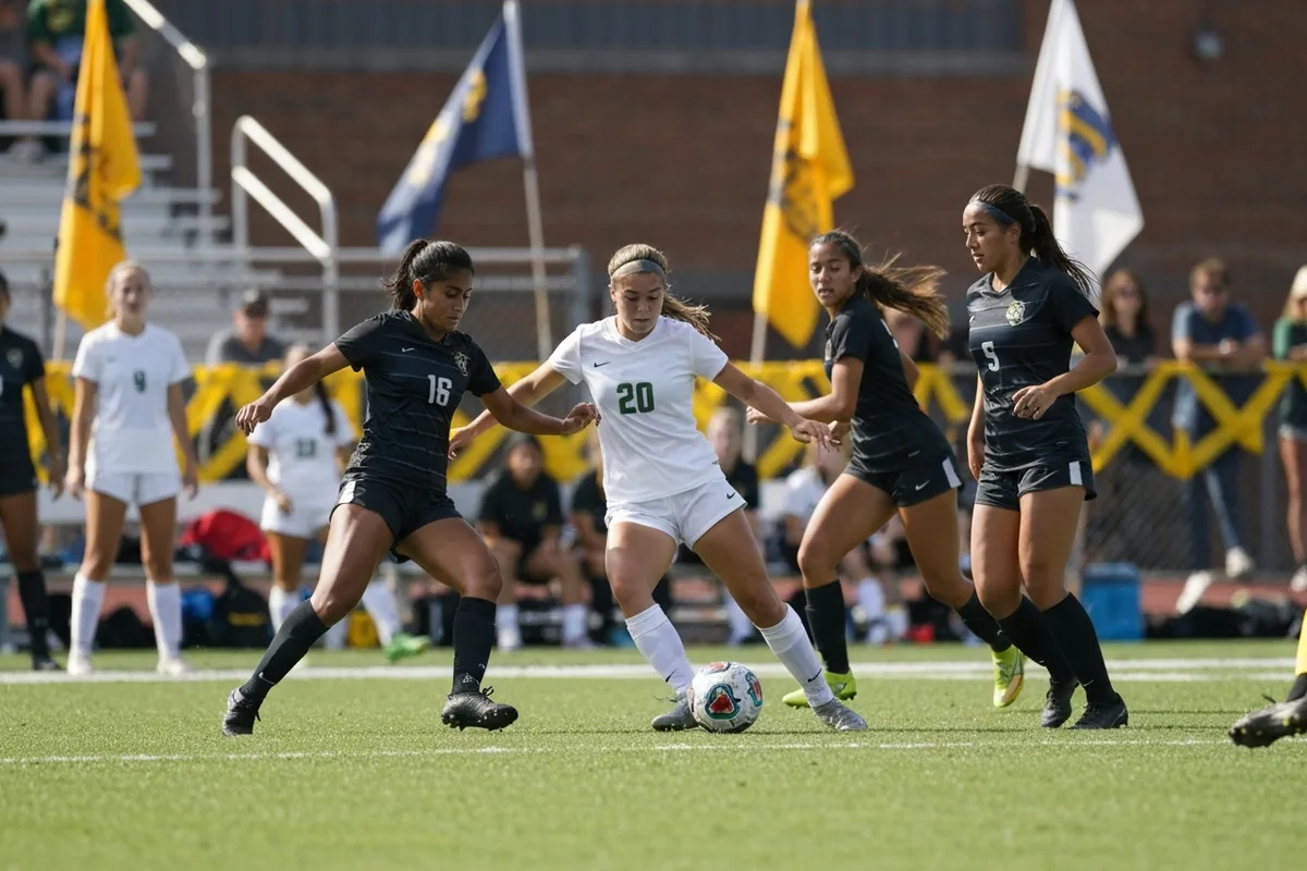 Varsity Girls Soccer vs Cedar Ridge Academy at Peregrine Field.