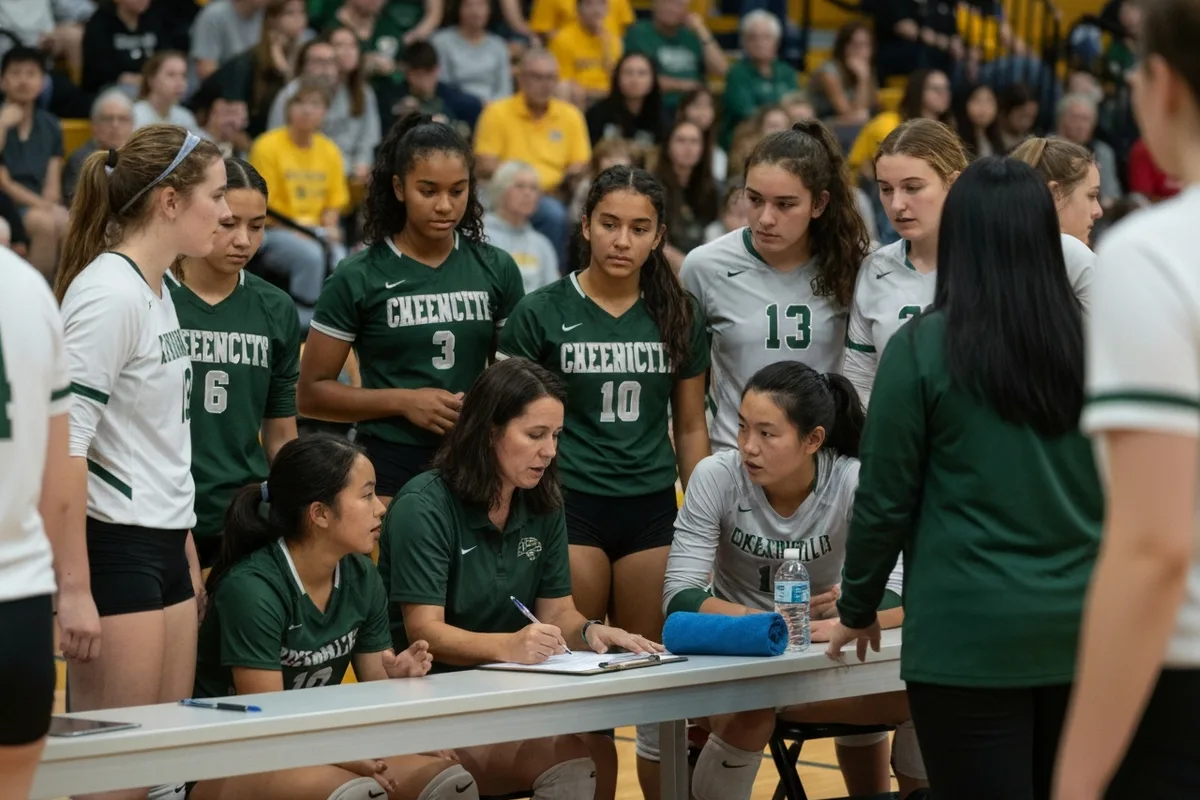 Freshman Girls Volleyball vs Ironwood Preparatory at Peregrine Field.