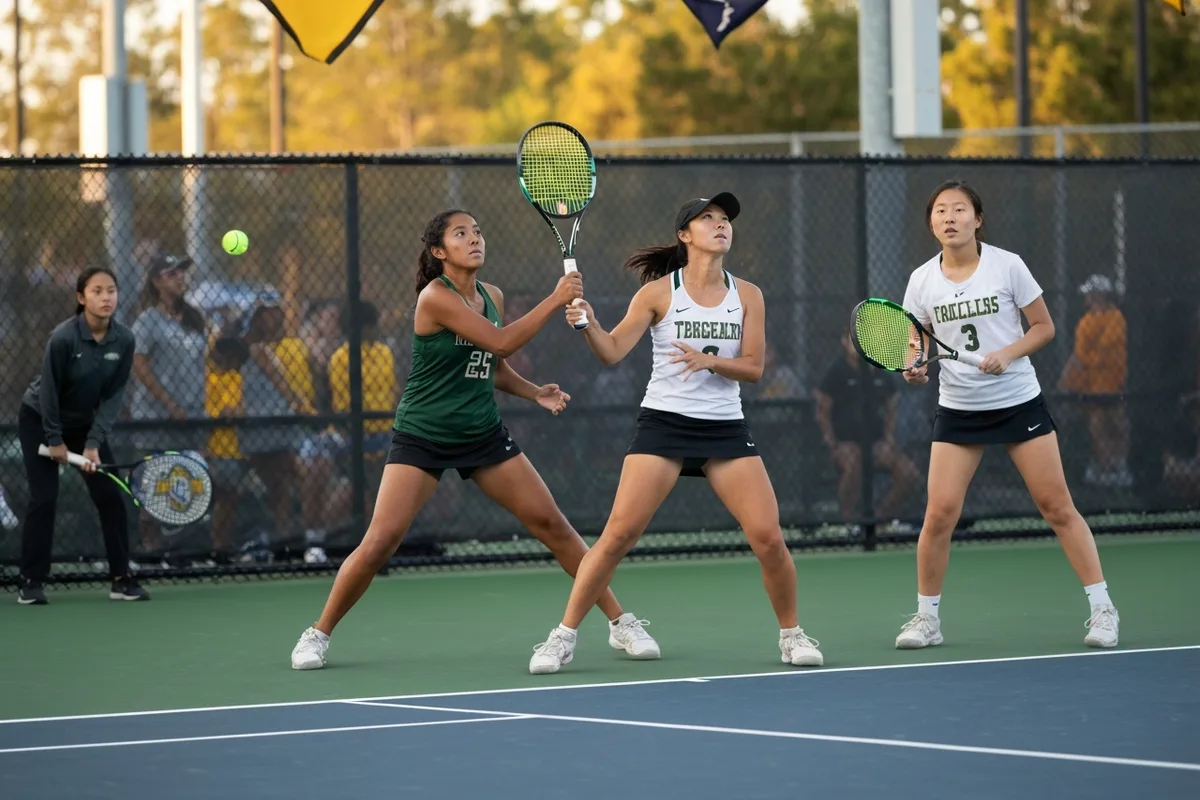 Varsity Girls Tennis vs Ironwood Preparatory.