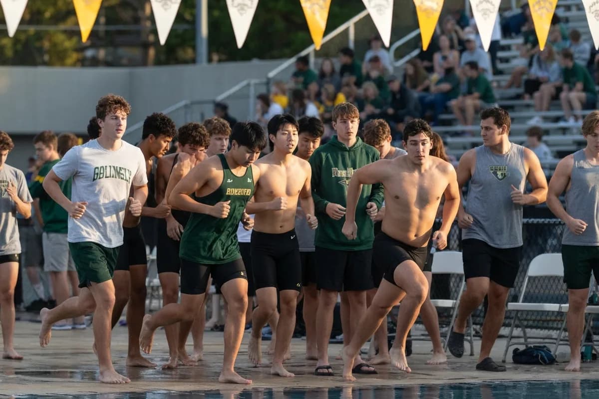 Varsity Boys Swimming vs Silver Creek High School.