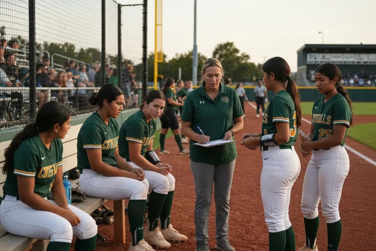 Junior Varsity Girls Softball vs Crestwood High School.