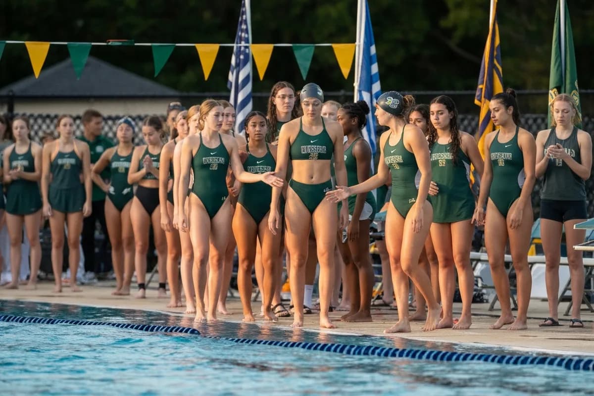 Varsity Girls Swimming vs Timber Creek High School at Peregrine Field.