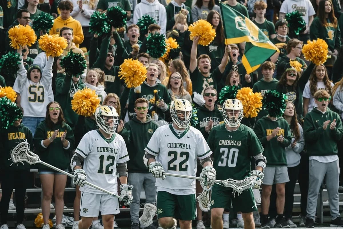 Junior Varsity Boys Lacrosse vs Mesa Verde High School at Peregrine Field.