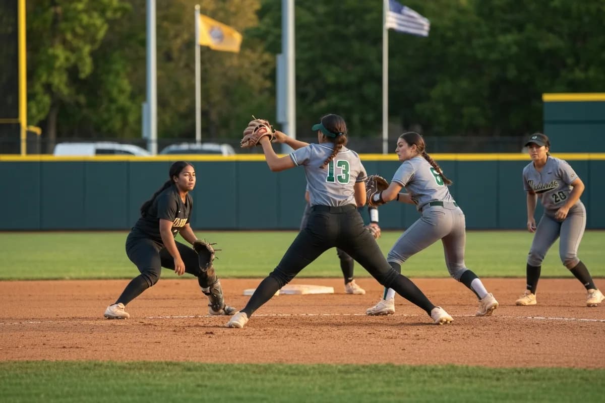 Varsity Girls Softball vs Mesa Verde High School at Peregrine Field.