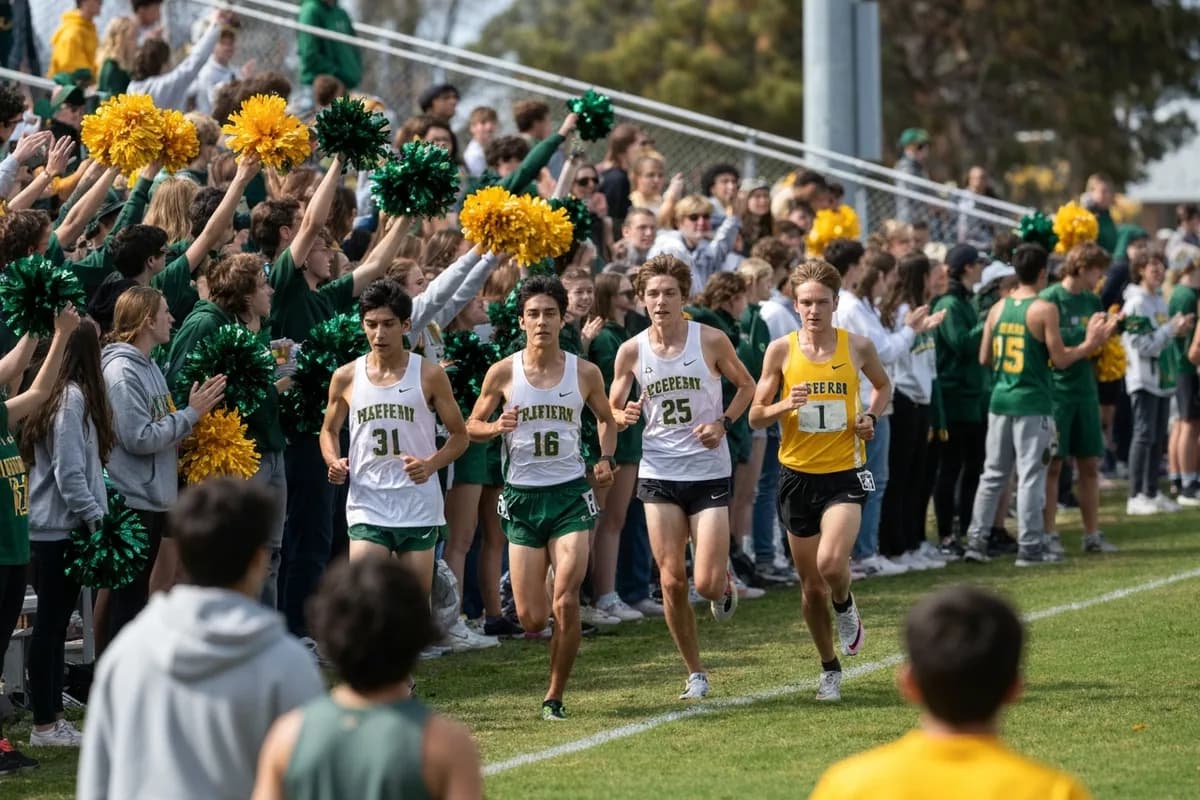 Varsity Boys Cross Country vs Summit Valley High School.