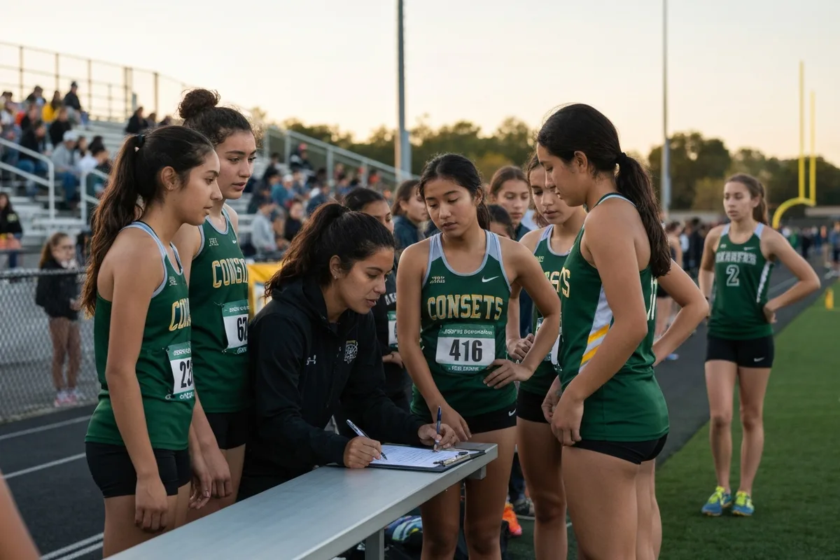 Varsity Girls Cross Country vs River Oaks Academy at Peregrine Field.