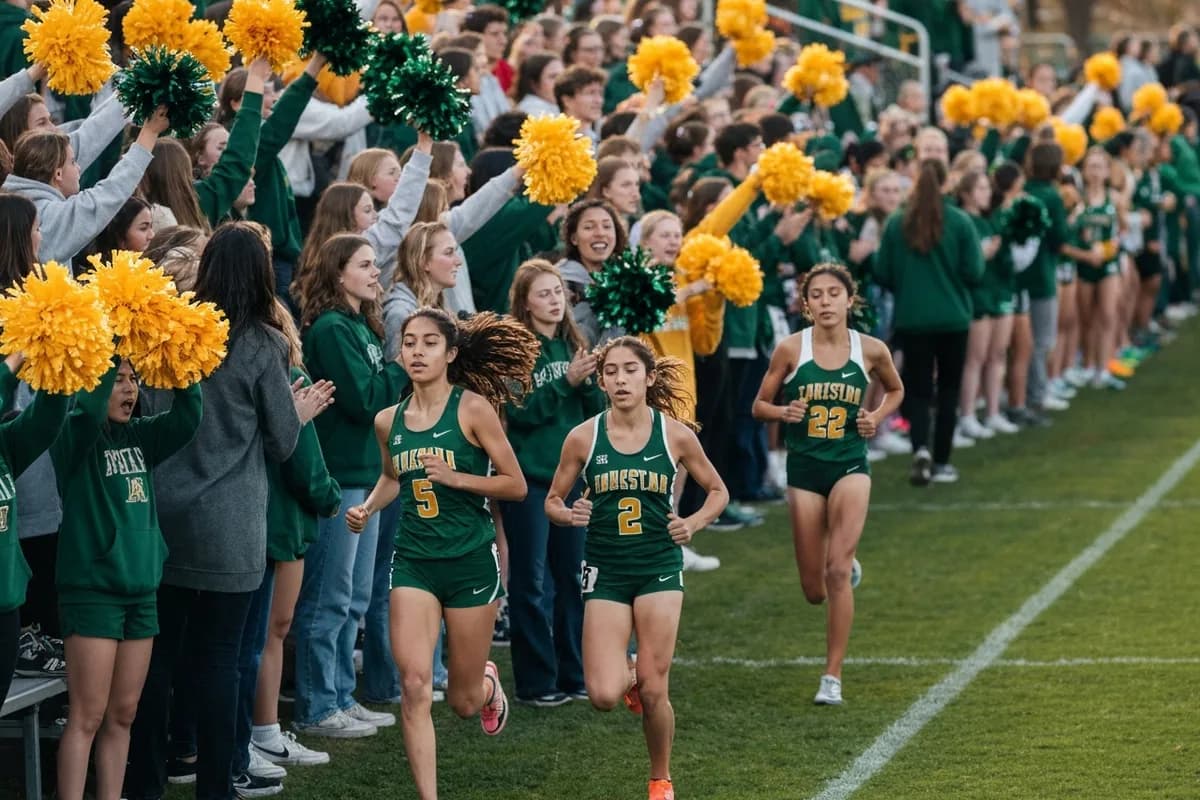 Varsity Girls Cross Country vs River Oaks Academy at Peregrine Field.