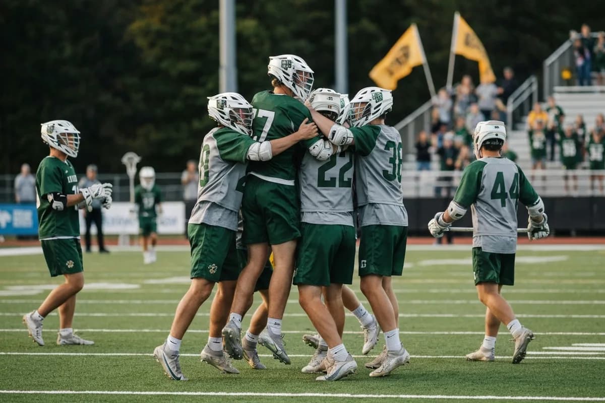Varsity Boys Lacrosse vs Heritage Academy.