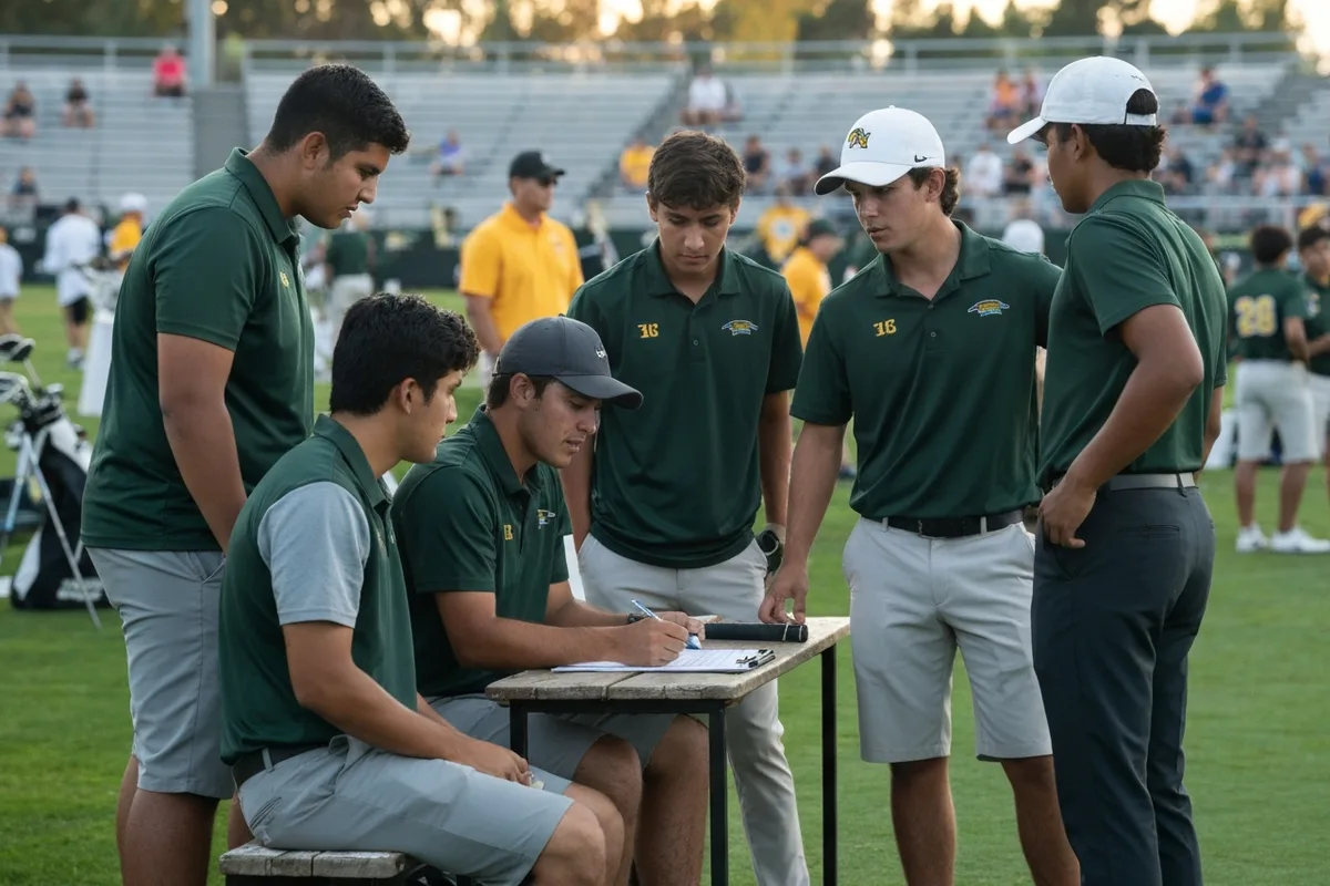 Varsity Boys Golf vs Lone Star Preparatory at Peregrine Field.