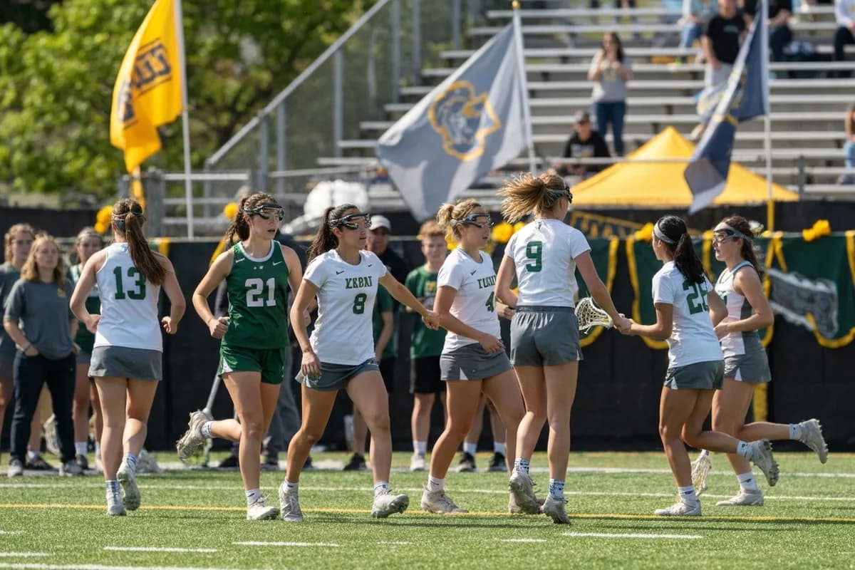 Varsity Girls Lacrosse vs Mesa Verde High School at Peregrine Field.