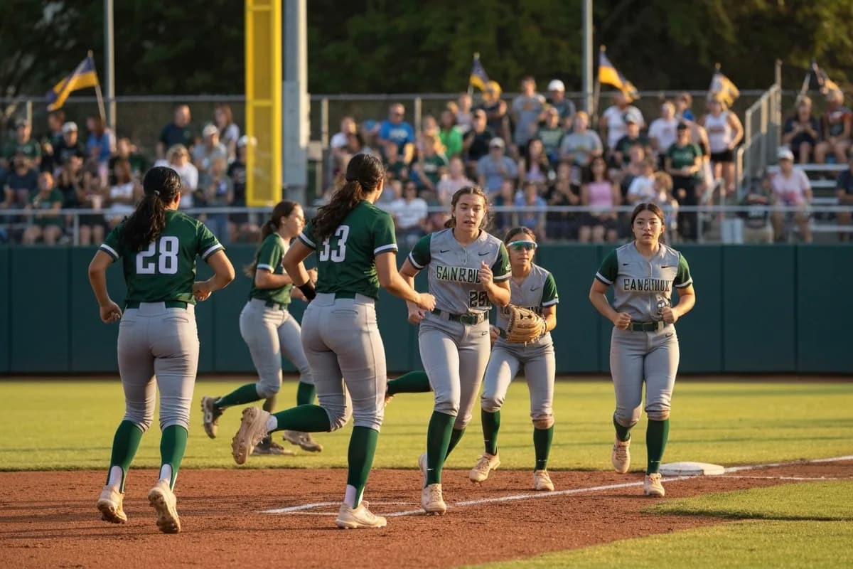 Junior Varsity Girls Softball vs Cedar Ridge Academy.
