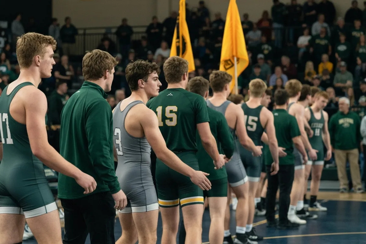 Varsity Boys Wrestling vs Hawk Mountain Academy at Peregrine Field.