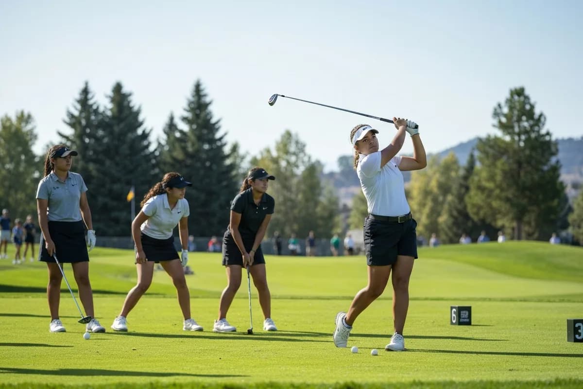 Varsity Girls Golf vs Westlake High School at Peregrine Field.
