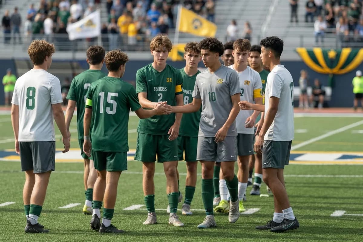 Varsity Boys Soccer vs Mesa Verde High School.