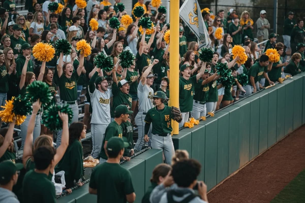 Varsity Boys Baseball vs Crestwood High School at Peregrine Field.