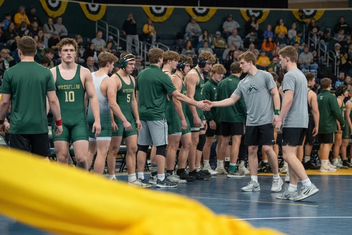 Varsity Boys Wrestling vs Summit Valley High School at Peregrine Field.