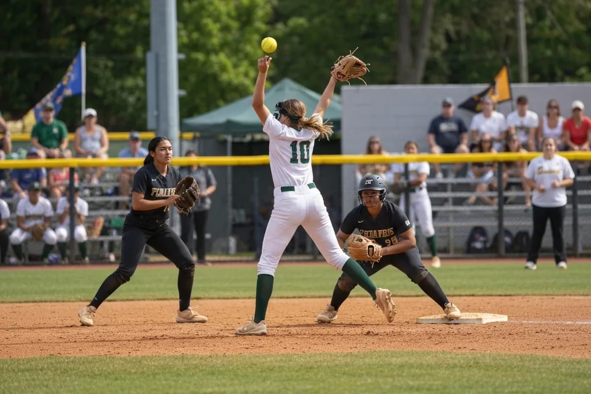 Varsity Girls Softball vs Hawk Mountain Academy at Peregrine Field.