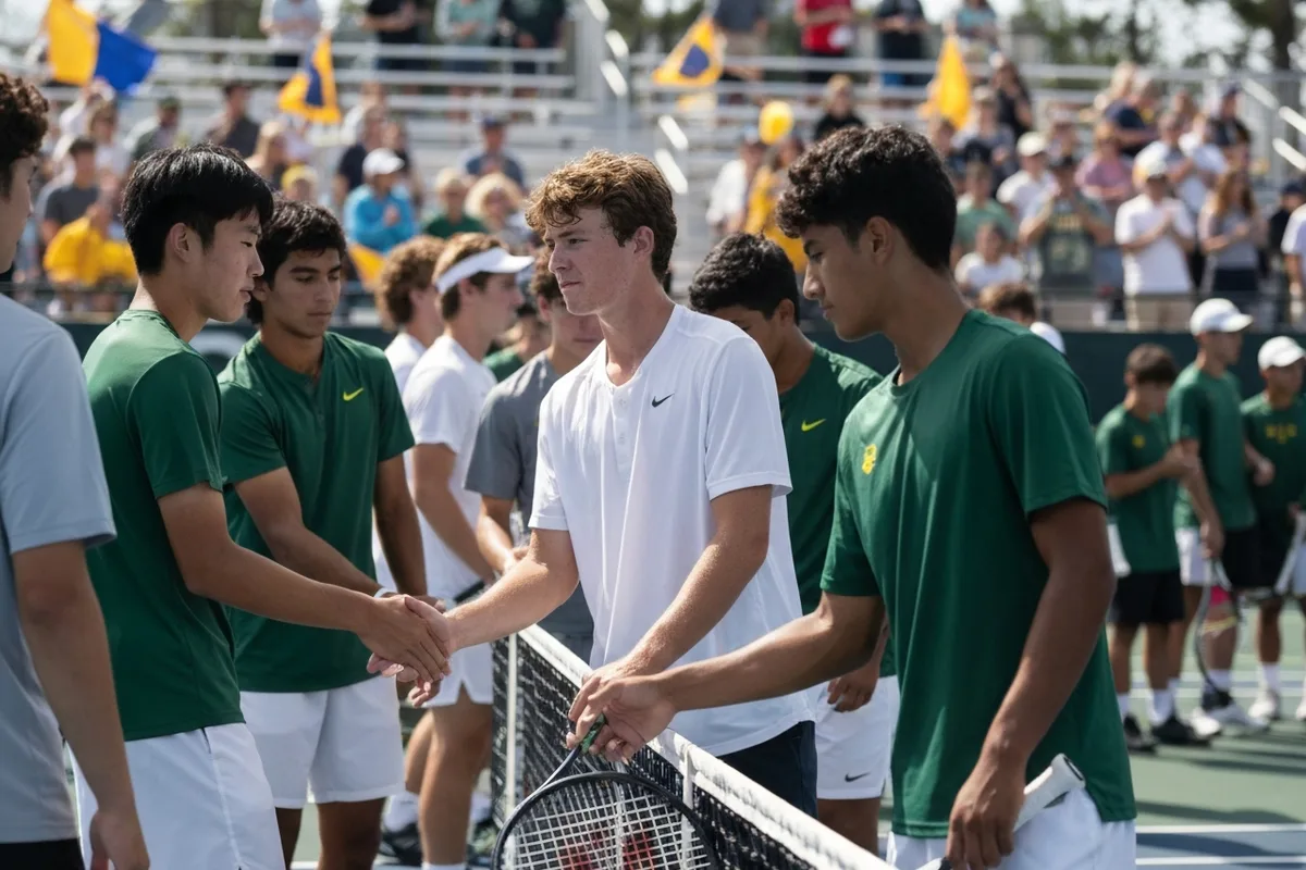 Varsity Boys Tennis vs Lake Travis High School.