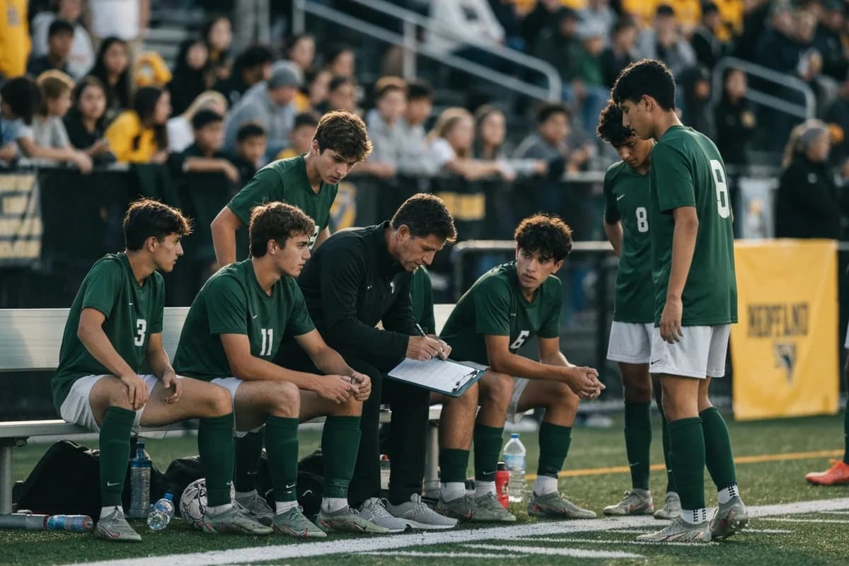 Varsity Boys Soccer vs Lone Star Preparatory at Peregrine Field.