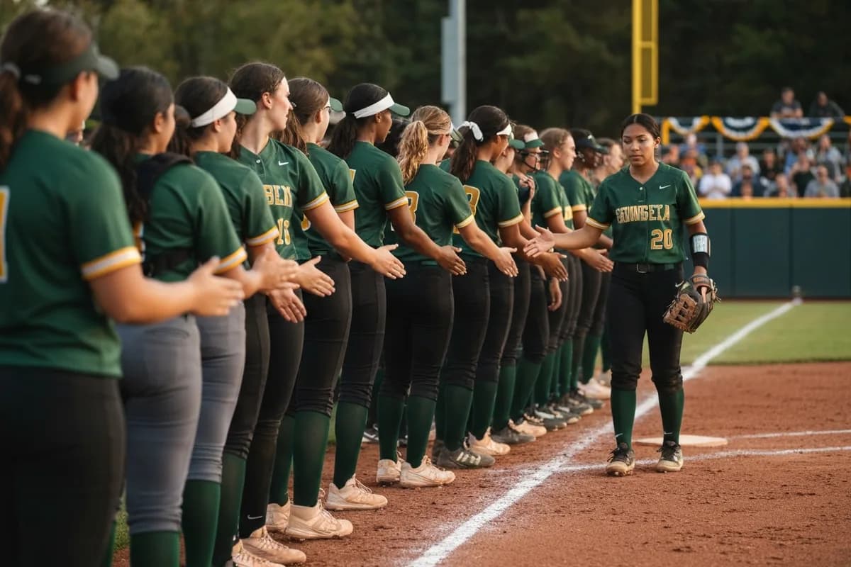 Varsity Girls Softball vs Lake Travis High School at Peregrine Field.