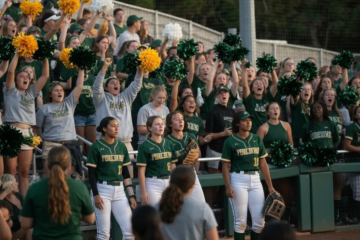 Varsity Girls Softball vs River Oaks Academy at Peregrine Field.