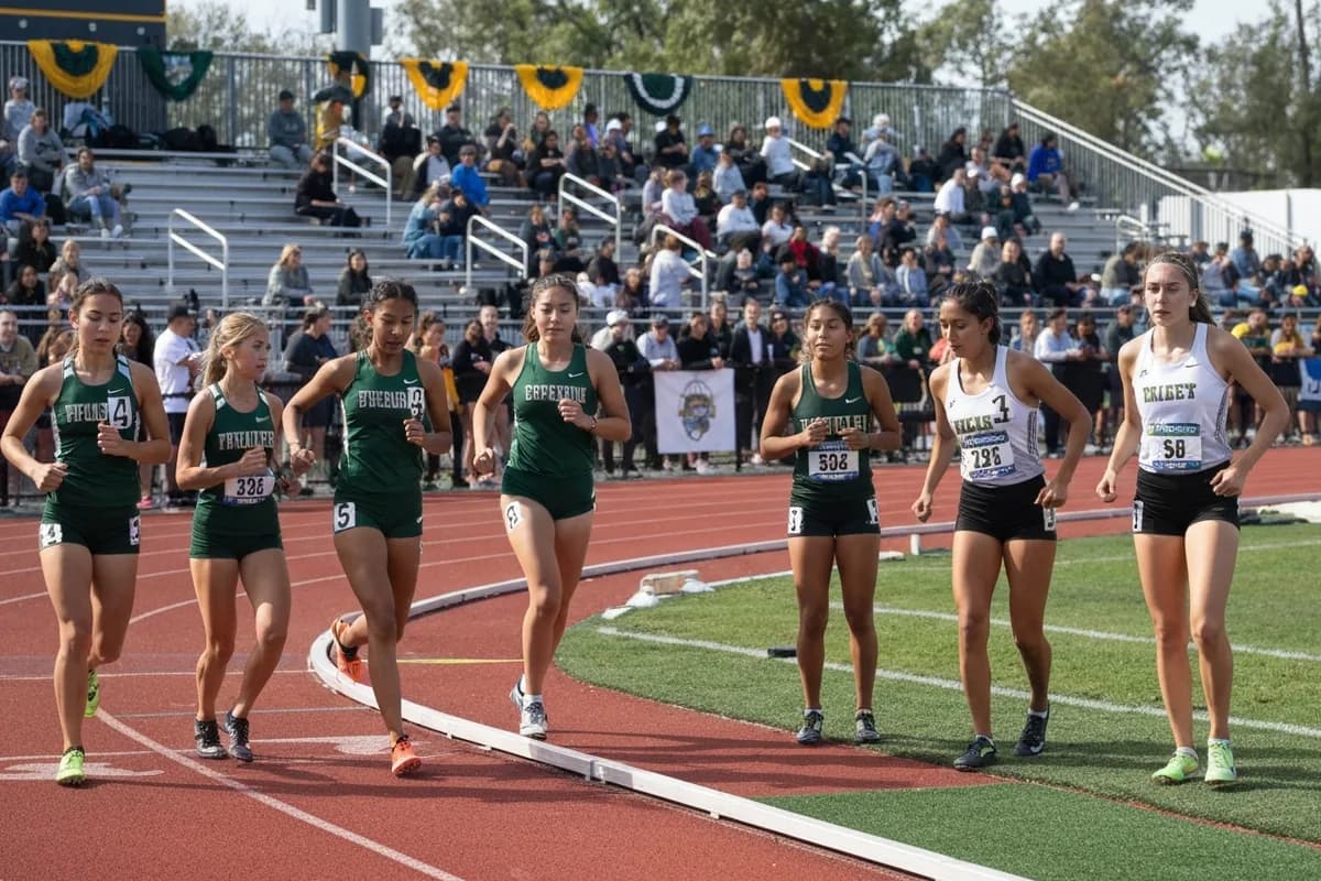 Varsity Girls Track & Field vs Ridgeview High School.