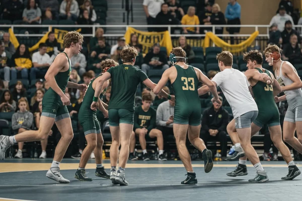 Varsity Boys Wrestling vs Liberty Hill High School.
