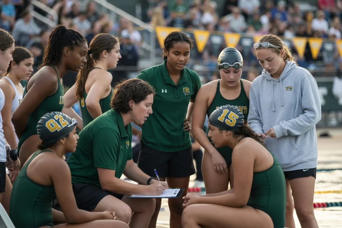Varsity Girls Swimming vs Timber Creek High School at Peregrine Field.