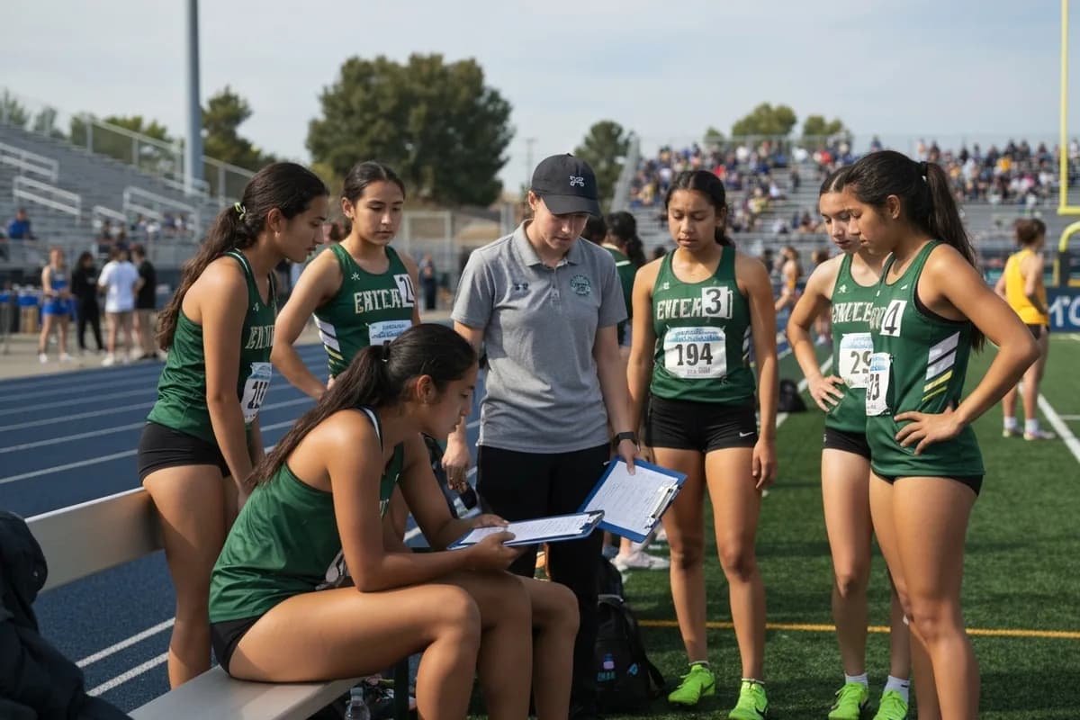 Varsity Girls Track & Field vs Silver Creek High School at Peregrine Field.
