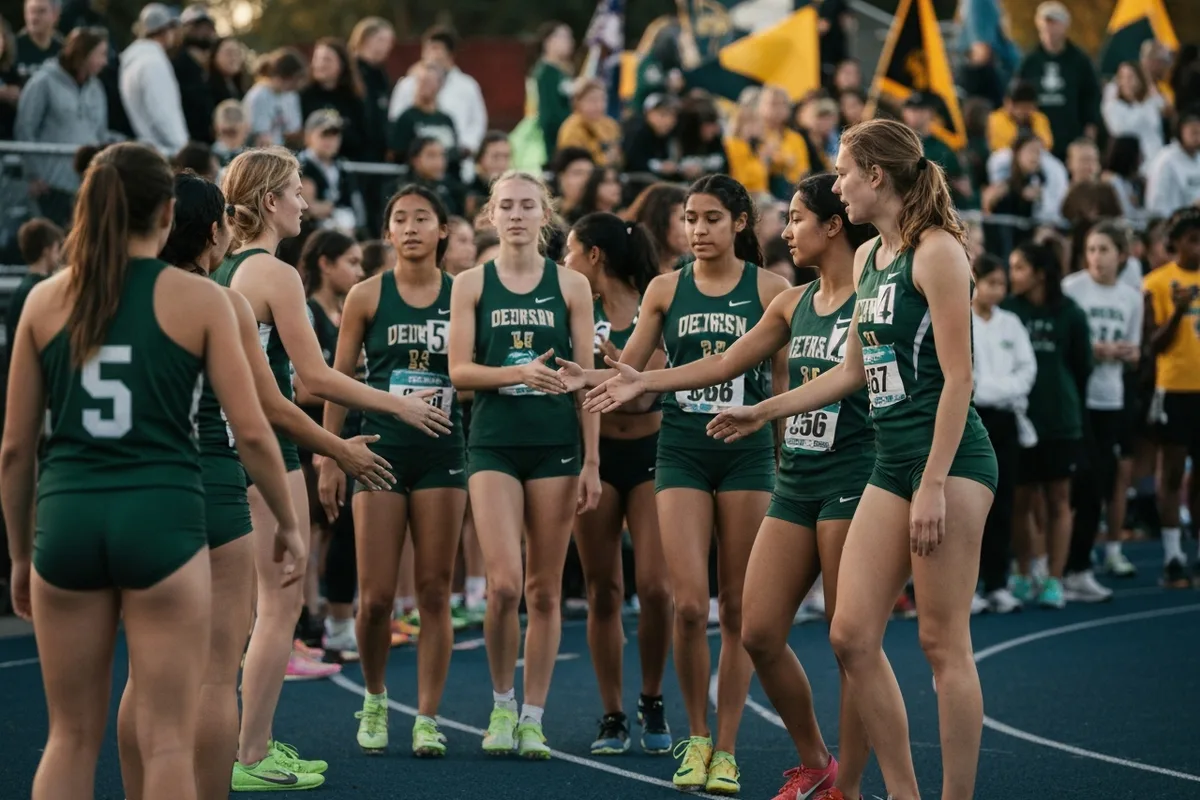 Varsity Girls Track & Field vs Silver Creek High School at Peregrine Field.