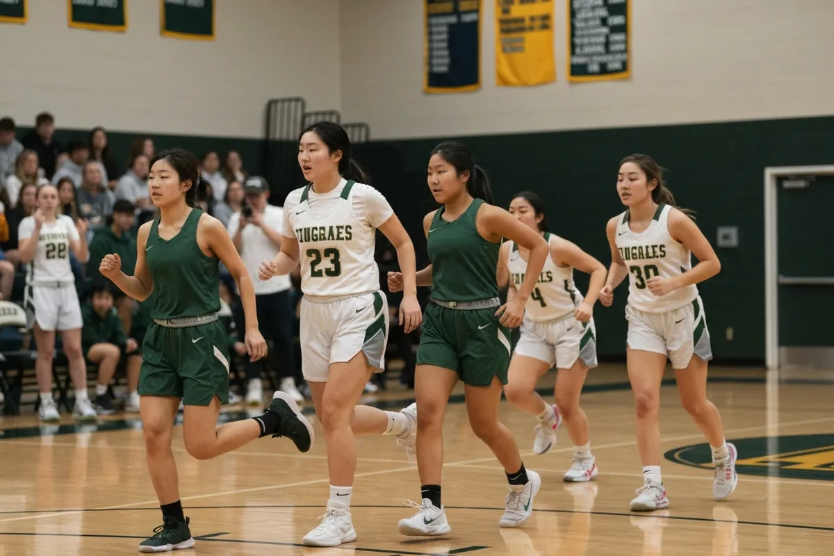 Varsity Girls Basketball vs Hawk Mountain Academy at Peregrine Field.