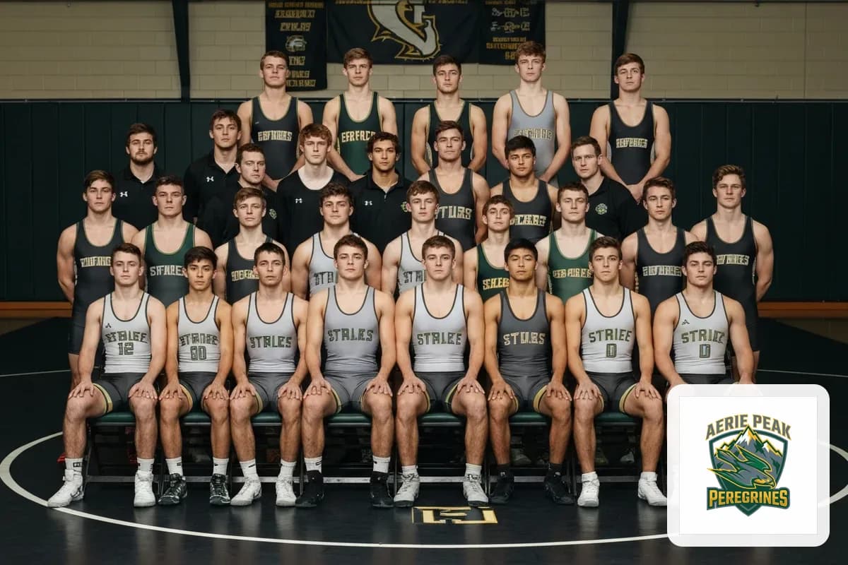 Junior Varsity Boys Wrestling team photo