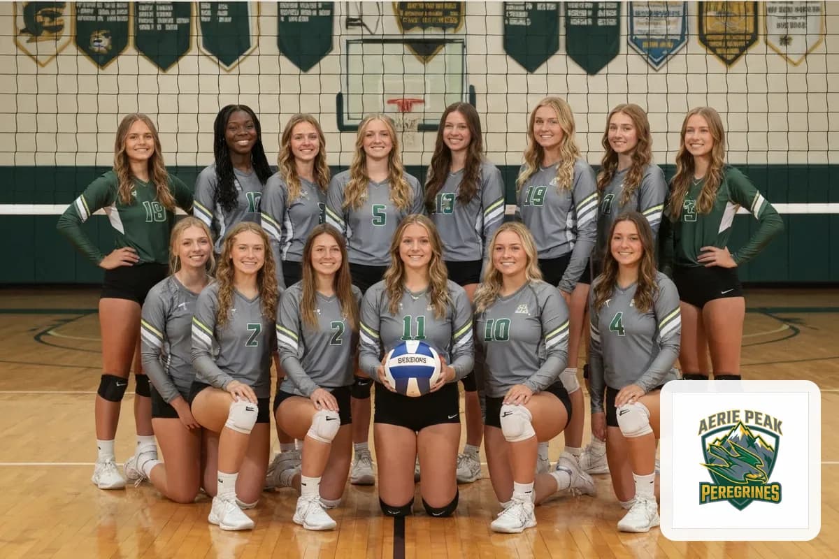 Freshman Girls Volleyball team photo