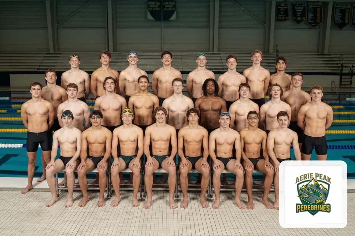 Varsity Boys Swimming team photo