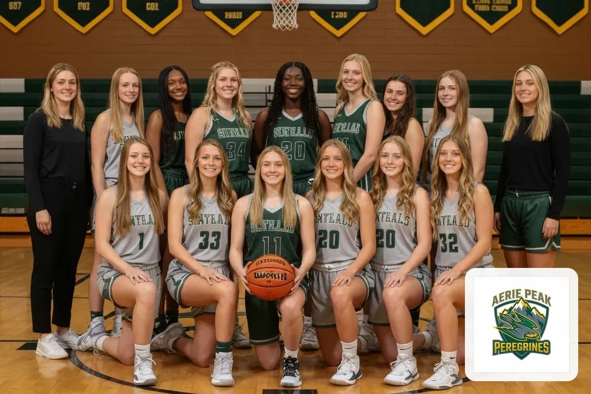 Junior Varsity Girls Basketball team photo