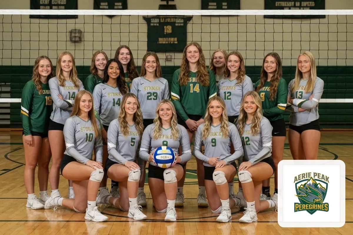 Varsity Girls Volleyball team photo