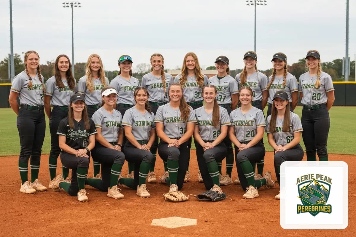 Varsity Girls Softball team photo
