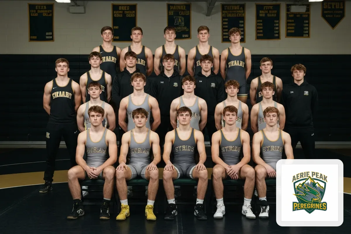 Varsity Boys Wrestling team photo