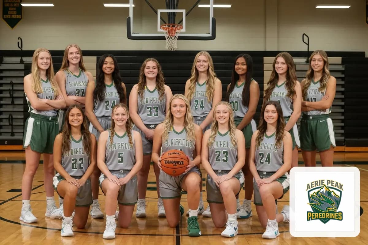 Varsity Girls Basketball team photo