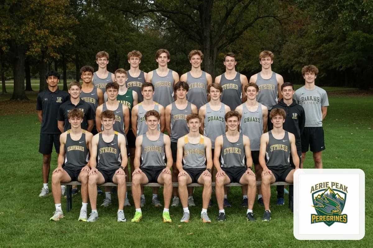 Varsity Boys Cross Country team photo