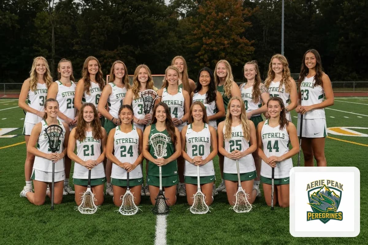 Varsity Girls Lacrosse team photo