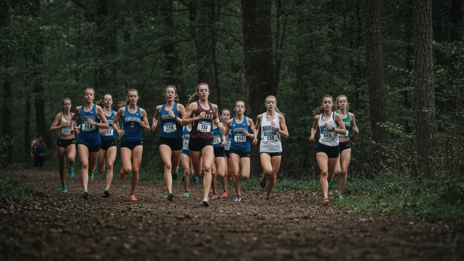 Junior Varsity Girls Cross Country team photo