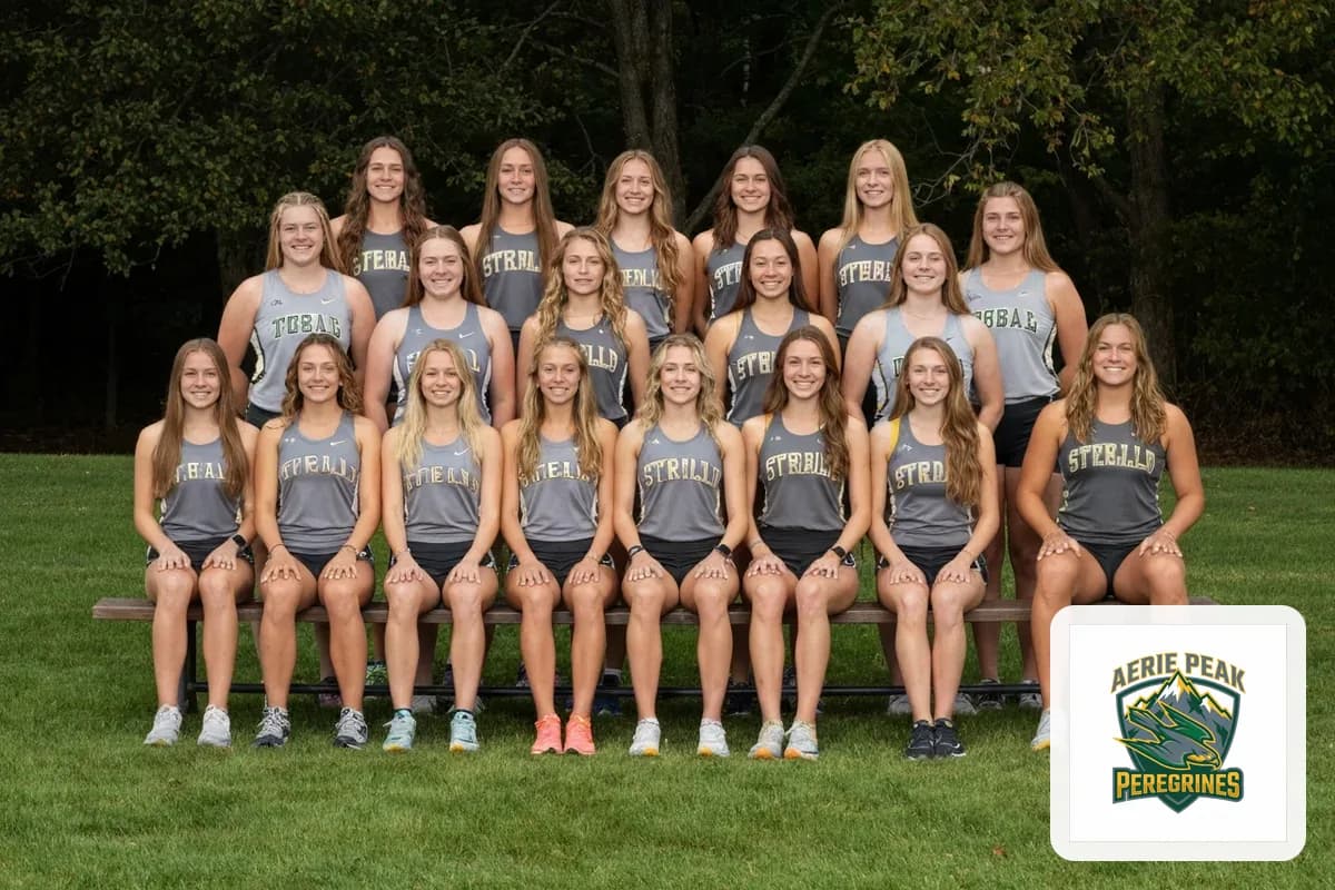 Junior Varsity Girls Cross Country team photo