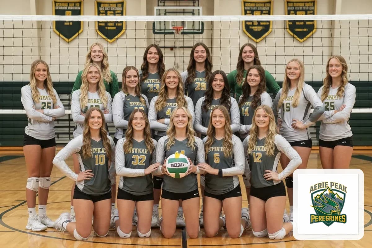 Junior Varsity Girls Volleyball team photo